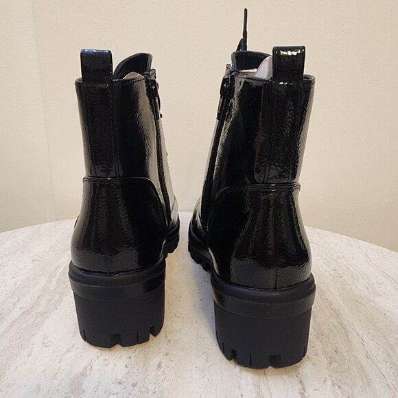 White Mountain Womens Tappy L Black Patent 9M - A028 - Picture 3 of 11